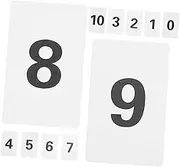 HOLIDYOYO 11pcs Set Digital Card Dining Table Dining Room Table Numbers for Tables Wedding Reception Table Numbers Number Signs for Events Table Number Assortment Table Card Plastic White