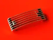 VESPA PX125E PX150E PX200E CHROME 110mm X 42mm HORN CAST GRILL