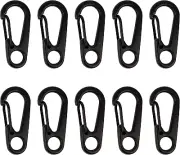 Swatom Mini Alloy Carabiner Clip Keychain Tiny Spring Snap Hook Carabiners wi...