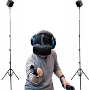 Collapsible VR Tripod Stand Compatible Portable VR Base Station Stand Mount with SteamVR Base Station 2.0,for Sensor Stand, and Oculus Rift Constellation (2 Stands)