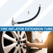 1 Set 11.42" Tire Inflator Extension Tube w/ Adaptor 0.305inx32TPI for Car Bike