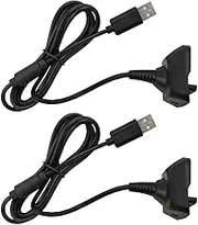 Pastoralist Game Console Charging Cable Compatible with 360 Controller 1.5m 2PCS