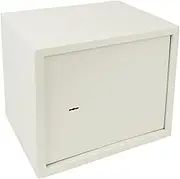 Steel Security Safe with Keys 38 x 30 x 30 cm Beige (BY013)