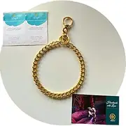 3Keys Brass Heavy Duty Diamond Cut Gold Dog Choke Chain Training Collar (Large: 30 Inch)