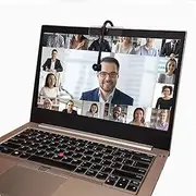 USB Center Webcam, Autofocus Eye to Eye Middle Screen Camera for Video Conferencing Live Streaming, Plug and Play USB Webcam