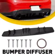 For Infiniti G35 G37 Sedan Rear Diffuser Fin Bumper Lip Splitter Spoiler Black