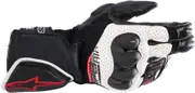 Alpinestars SP-8 Air Motorcycle Gloves, black-white-red, Size 2XL for Men Black White Red
