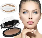 Boobeen Eyebrow Seal Stamp Powder - Waterproof 3 Seconds Eye Make Up Nature Coloring Kit - Creates Natural Looking Brows for Makeup Beginners