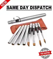Sable Travel Watercolor Brushes, Fuumuui 4Pcs Kolinsky Sable Watercolor Travel B