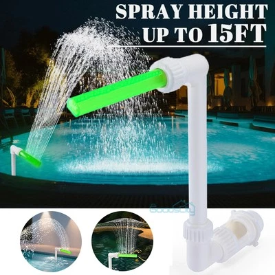 Pool Waterfall Fountain Florescent Light Pool Lights Show for Above Ground Pool