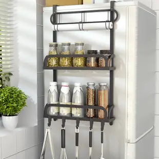 廚房置物架 冰箱側邊層架 置物架不鏽鋼 掛架多功能收納架 (8.3折)
