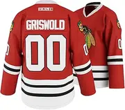 [UNLC] Youth Clark Griswold #00 X-Mas Christmas Vacation Movie Ice Hockey Jersey Red