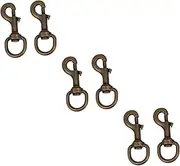 Kisangel 3sets Pet Supplies Collar Hooks Swivel Joint Traction Rope Buckle for Dog Leash 2pcs*3