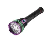 UV Flashlights 365nm USB Rechargeable Portable Aluminum Alloy Flashlight for Money Inspection Pet Cat Moss Detection