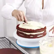 Cream Scraper 11 Inch Rotating Cake Turntable 2 Icing Spatulas and 34036