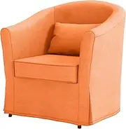 Easy Fit The Ektorp Tullsta Chair Cover Replacement is Custom Made for IKEA Tullsta Cover, A Armchair Sofa Slipcover Replacement (Orange Cotton)