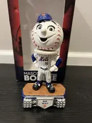 BRAND NEW YORK METS Mr. Met FOCO MASCOT Bobblehead Stadium Lights MLB