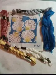 Seashell Eyeglass Hand-painted Needlepoint Canvas/Threads