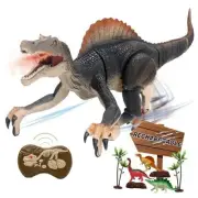 Remote Control Dinosaur Toys for Boys Electronic RC Spray Raptor Toy 2.4Ghz