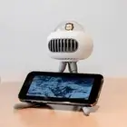 Stroller Fan Handheld USB Rechargeable 4 Speeds Mute Tripod Design 360 Degr FTD