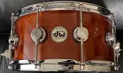 DW 6.5" x 14" Collector's Exotic Maple VLT 10-ply in Sapele Pommele w/ Chrome HW