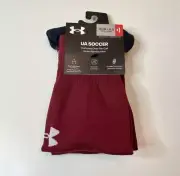 Under Armour Soccer Over-The-Calf Socks for Youth Size 13.5k-4.5 Cardinal 1 Pair