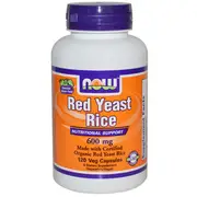 Now Foods, Red Yeast Rice, 600 mg, 120 Vcaps