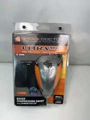 Shock Doctor Ultra Pro Boxer Compression Shorts Ultra Carbon FlexCup Mens L Blk