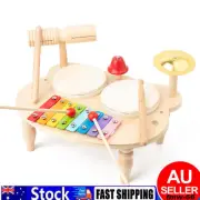 Wooden Xylophone Toddlers Drum Set Baby Musical Instruments Toys For Boy Girl□⊙