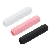 3pcs Pen Grip Silicone Case Silicone Ergonomic, Black, White, Pink