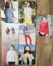 LOT OF 7 DIFFERENT CEY CLASSIC ELITE KNITTING PATTERN BOOKS (lot a)