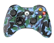 Silicone Cover For XBOX 360 Controller Skin Case Blue Camo