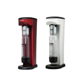 SHARP 夏普Soda Presso氣泡水機(2水瓶+1氣瓶)CO-SM1T 番茄紅/洋蔥白