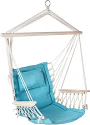 Backyard Expressions Hammock Chair, Solid Powder Blue, BEST CHAIR FOR READING,,,