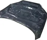 Real Carbon Fiber Bonnet Compatible For Audi B9 A5 S5 RS5 Sportback 2017 2018 2019 Front Engine Hood Vent Cover(Double-sided Carbon)