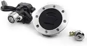 Pexorin Gas Fuel Tank Cover Ignition Switch Lock, for Seat, Lock with Keys, for DL1000 V-Strom 2002-2009 Motorcycle Ignition Switch