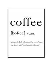 [Namly Design] Poster - Coffee Definition