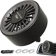 Car Fans,Car Cooling Clip Fan - Portable Cooler Device with Colorful Light Scent Decoration for Truck RV Van Room Home Pickup