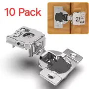 10 Ct. 1" Overlay 4D Soft Close Concealed Hinges for Face Frame Door, Adjustable