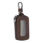 Car Key Fob Cover Case Leather Universal Smart Car Key Holder Khaki