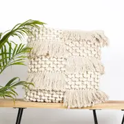 Linen Connections Monochrome Cushion Cover Multi colour Weave 'Shaggy' Beni Ourain Style Cushion Cover - Berber Style Cushion Cover - 021