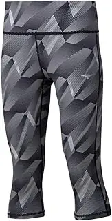 [Mizuno] Women's Hineri Reversible 3/4 Tight - Dunkelgrau, Grau Trousers