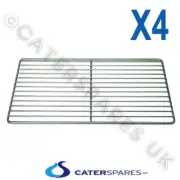 4X STAINLESS STEEL SHELF COMBI OVEN STEAMER WIRE GRID RACK LINCAT RATIONAL ETC