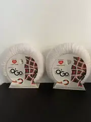 2x Red Heart Super Saver O'Go Yarn-White -E551-7100
