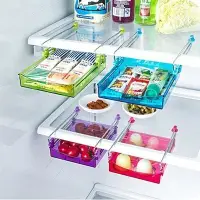 在飛比找蝦皮購物優惠-創意冰箱隔板層 抽屜式冰箱收納架 置物盒 隔板 多用收納架