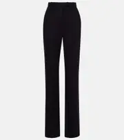 [McQueen] McQueen Wool-blend straight pants AU 6 black