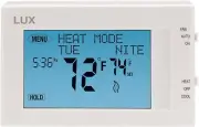 LUX Programmable LARGE touch Screen Room ducted heater thermostat -NEW