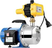 Giantz Water Pump, 2300W 4600L/h Electric High Pressure Garden Jet Pumps Controller Irrigation for Pool Pond Tank Home Farm, Portable Automatic Switch Anti-rust Stainless Steel Body Black