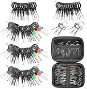 82 Pcs Terminal Removal Tool Kit, Depinning Tool Electrical Connector Pin Removal Tool Kit Pin Extractor Tool Set Wire Terminal Release Tool for Automotive Car Household Devices