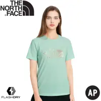 在飛比找momo購物網優惠-【The North Face】女 LOGO短袖上衣 AP《